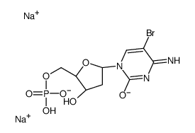 5-BROMO-2-DEOXYCYTIDINE 5-MONOPHOSPHATE SODIUM结构式