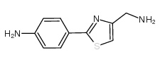 4-(4-氨基甲基-2-噻唑)-苯胺结构式