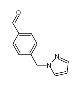 4-(1H-吡唑-1-甲基)苯甲醛结构式