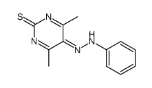 4,6-dimethyl-5-(phenylhydrazinylidene)pyrimidine-2-thione Structure