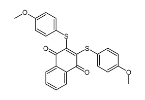 2,3-bis[(4-methoxyphenyl)sulfanyl]naphthalene-1,4-dione结构式