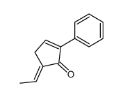 5-ethylidene-2-phenylcyclopent-2-en-1-one结构式