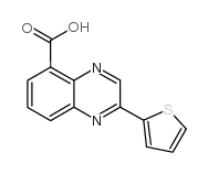 2-噻吩-2-喹噁啉-5-羧酸结构式