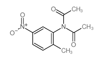 N-acetyl-N-(2-methyl-5-nitro-phenyl)acetamide结构式
