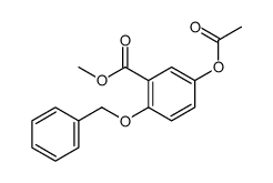 methyl 5-acetyloxy-2-phenylmethoxybenzoate Structure