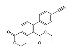 diethyl 4-(4-cyanophenyl)benzene-1,3-dicarboxylate Structure