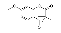 (2-formyl-5-methoxyphenyl) 2,2-dimethylpropanoate结构式