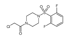 Ethanone, 2-chloro-1-[4-[(2,6-difluorophenyl)sulfonyl]-1-piperazinyl] Structure