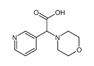 2-吗啉-2-(吡啶-3-基)乙酸结构式