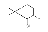 4,7,7-trimethylbicyclo[4.1.0]hept-3-en-5-ol Structure