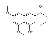 4-羟基-5,7-二甲氧基-2-萘羧酸乙酯结构式