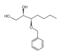 (2R,3R)-3-O-benzylheptane-1,2-diol结构式