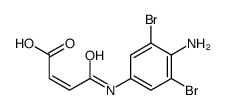 4-(4-amino-3,5-dibromoanilino)-4-oxobut-2-enoic acid结构式