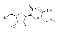 4-amino-5-ethyl-1-[(2R,3S,4R,5R)-3-fluoro-4-hydroxy-5-(hydroxymethyl)oxolan-2-yl]pyrimidin-2-one结构式