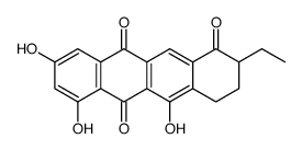 2-ethyl-5,7,9-trihydroxy-3,4-dihydro-2H-tetracene-1,6,11-trione Structure