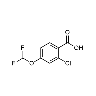 2-Chloro-4-(difluoromethoxy)benzoic acid Structure