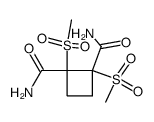 1,2-bis-methanesulfonyl-cyclobutane-1,2-dicarboxylic acid diamide Structure