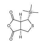 (3aS,4R,6aR)-4-Trimethylsilanyl-tetrahydro-thieno[3,4-c]furan-1,3-dione Structure