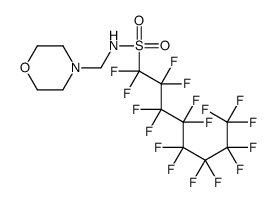 1,1,2,2,3,3,4,4,5,5,6,6,7,7,8,8,8-heptadecafluoro-N-(morpholin-4-ylmethyl)octane-1-sulfonamide结构式