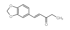 1-(3,4-亚甲二氧基苯基)-1-戊烯-3-酮结构式
