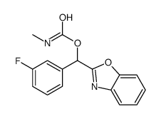 [1,3-benzoxazol-2-yl-(3-fluorophenyl)methyl] N-methylcarbamate结构式