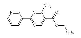 4-氨基-2-(3-吡啶基)-5-嘧啶羧酸乙酯结构式