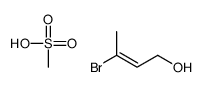 3-bromobut-2-en-1-ol,methanesulfonic acid结构式