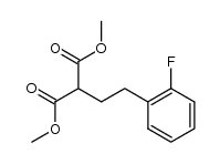 dimethyl 2-[2-(2-fluorophenyl)ethyl]malonate Structure
