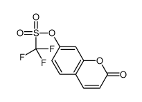 三氟甲磺酸2-氧代-2H-色满-7-基酯结构式