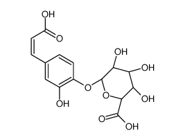 咖啡酸-4-β-D-葡糖醛酸结构式