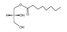(-)(R)-glycerol-1-caprylate Structure