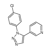 3-[3-(4-chlorophenyl)triazol-4-yl]pyridine结构式