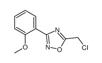 5-氯甲基-3-(2-甲氧基苯基)-1,2,4-噁二唑结构式