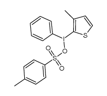 (3-methyl-2-thienyl)(phenyl)iodonium tosylate结构式