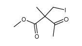 methyl 2-(iodomethyl)-2-methyl-3-oxobutanoate Structure