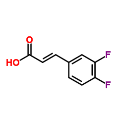 3,4-二氟肉桂酸结构式