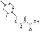 5-(2,4-二甲基苯基)-2H-吡唑-3-甲酸结构式