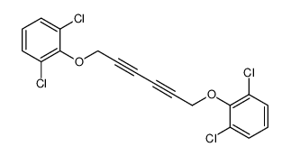 1,3-dichloro-2-[6-(2,6-dichlorophenoxy)hexa-2,4-diynoxy]benzene结构式