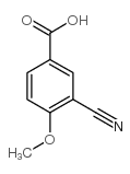 3-氰基-4-甲氧基苯甲酸结构式