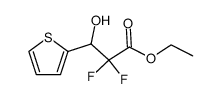 ethyl 2,2-difluoro-3-hydroxy-3-(2-thienyl)propanoate结构式