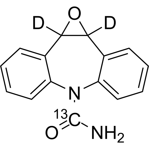 Carbamazepine 10,11-epoxide-13C,d2结构式
