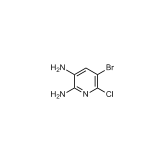 5-Bromo-6-chloropyridine-2,3-diamine Structure