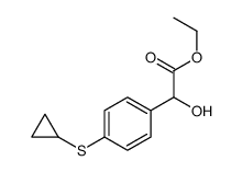 ethyl 2-(4-cyclopropylsulfanylphenyl)-2-hydroxyacetate Structure
