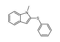 1-methyl-2-(phenylthio)indole结构式