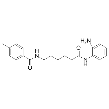 N-[6-(2-氨基苯基氨基)-6-氧代己基]-4-甲基苯甲酰胺结构式