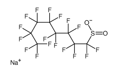 sodium,1,1,2,2,3,3,4,4,5,5,6,6,7,7,8,8,8-heptadecafluorooctane-1-sulfinate结构式