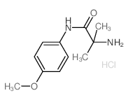 2-Amino-N-(4-methoxyphenyl)-2-methylpropanamide hydrochloride结构式