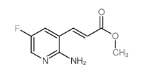 (E)-Methyl 3-(2-amino-5-fluoropyridin-3-yl)-acrylate Structure