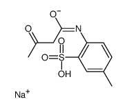 sodium,5-methyl-2-(3-oxobutanoylamino)benzenesulfonate Structure