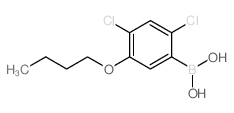 5-丁氧基-24-二氯苯硼酸结构式